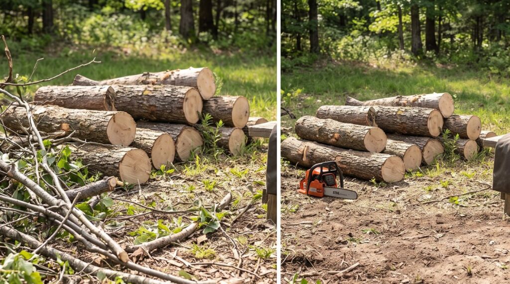 How to Safely Cut Firewood With a Chainsaw