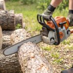 How to Safely Cut Firewood With a Chainsaw
