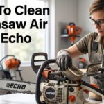how to clean chainsaw air filter echo