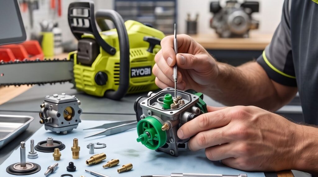 How to Clean a Ryobi Chainsaw Carburetor