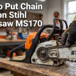 How to Put Chain Back on Stihl Chainsaw MS170