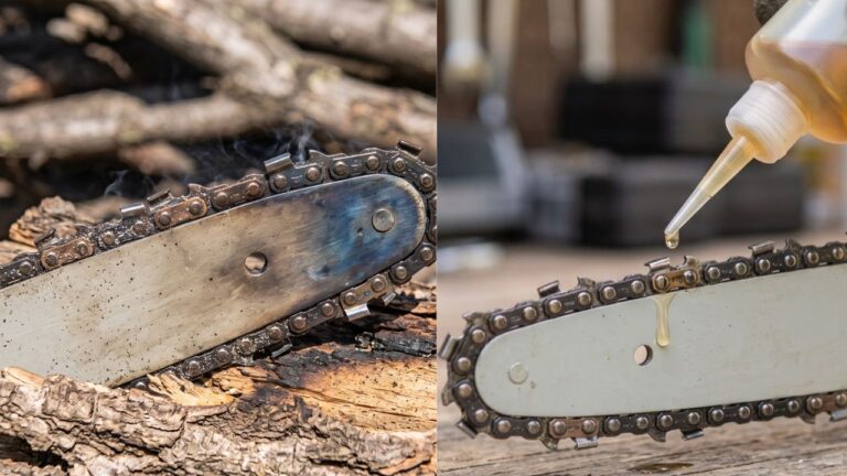 how to oil a mini chainsaw