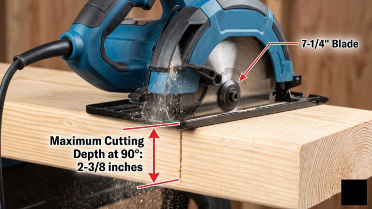 7-1/4 Circular Saw Cutting Depth