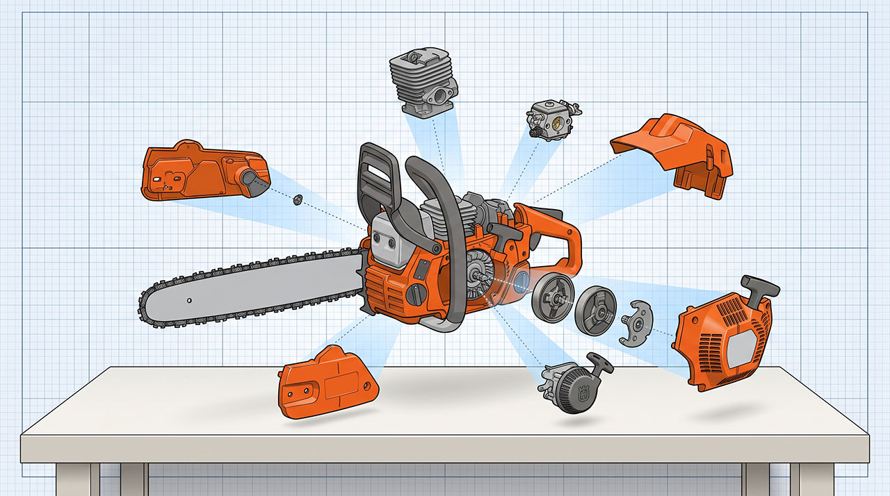 Husqvarna Chainsaw Diagram Parts