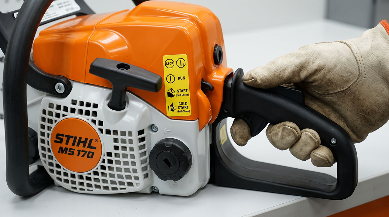 Starting Stihl MS170
