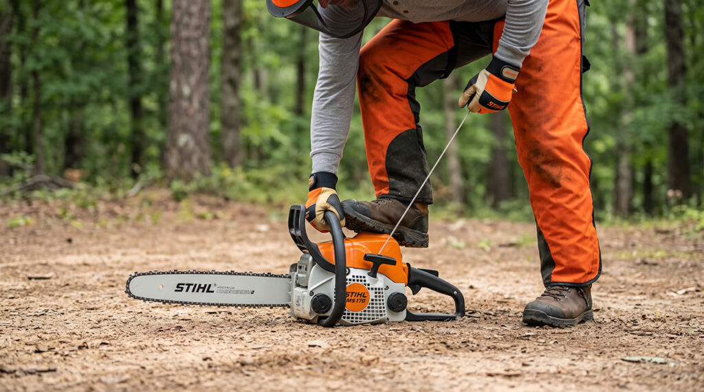 Starting Stihl MS170