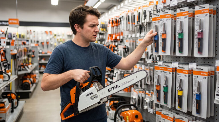 Stihl 2 in 1 Chainsaw Sharpener Sizes