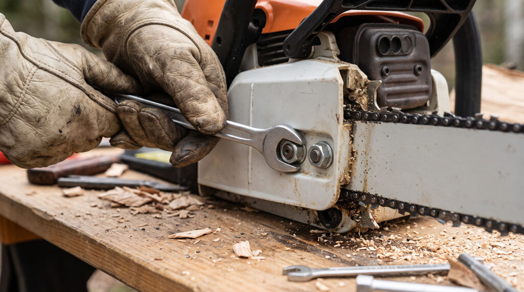 How Do You Tighten A Chainsaw Chain