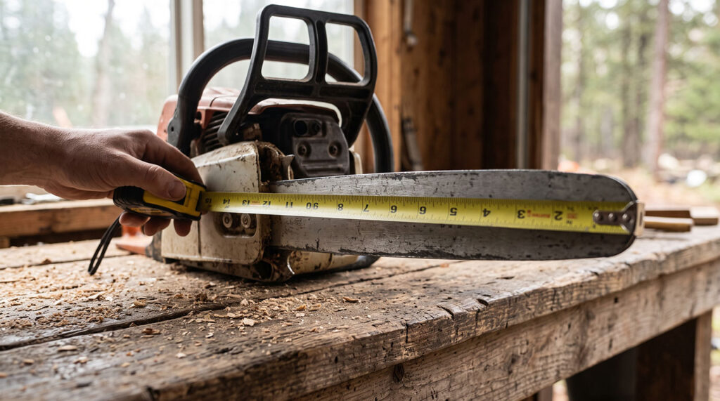 How is a Chainsaw Bar Measured