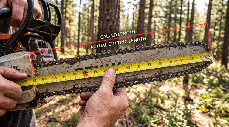 How to Measure a Chainsaw Chain Length