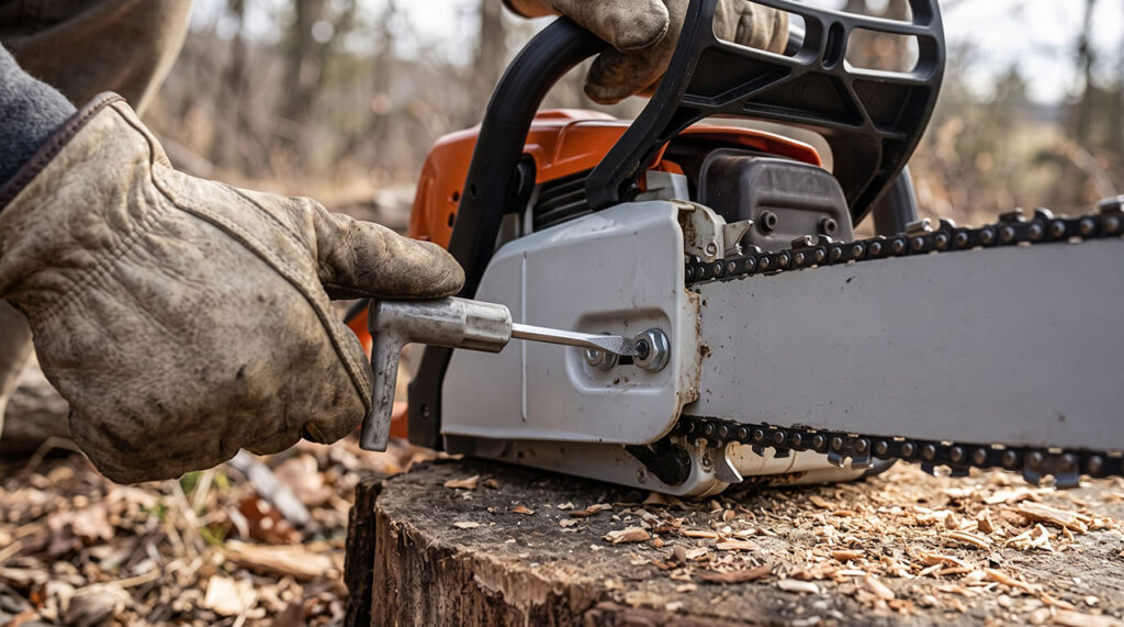 How to Tension a Chainsaw Chain