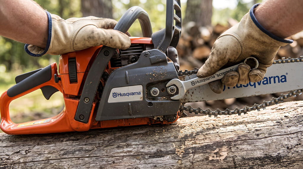 Husqvarna Chainsaw Chain Adjustment