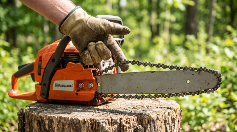 Husqvarna Chainsaw Tighten Chain Guide