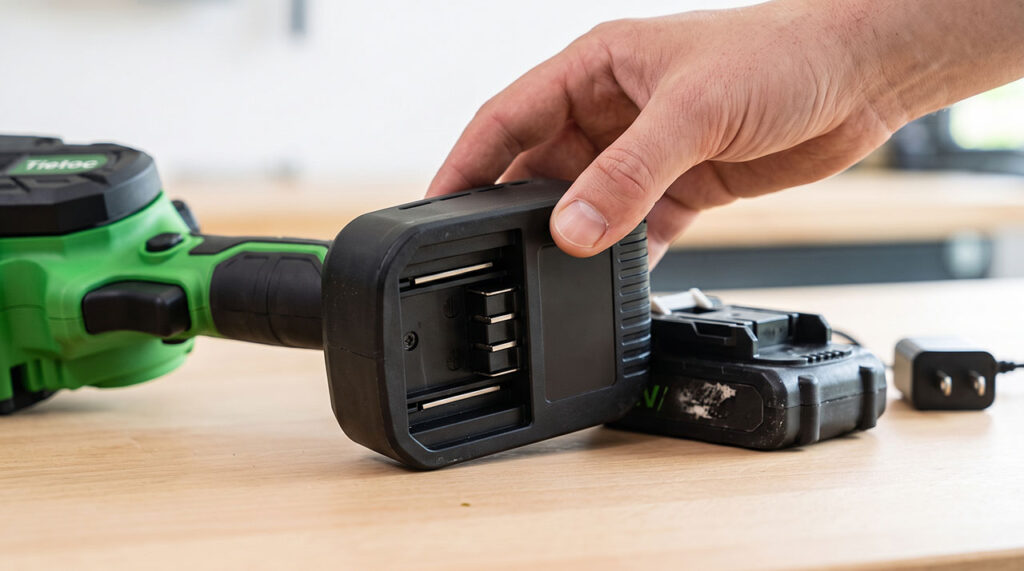 Tietoc mini chainsaw battery replacement